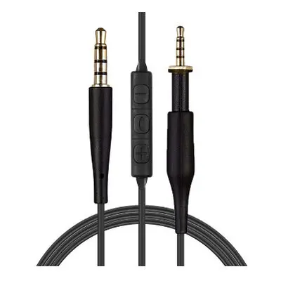 Audio kabel pro sluchátka AKG K450, K451, K452, K480, K490, K495, Q460 - Černý s ovládacím panel