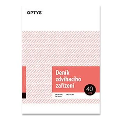 Optys - Deník zdvihacího zařízení