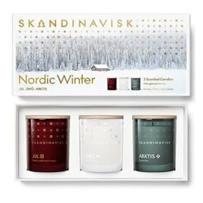 Skandinavisk NORDIC WINTER - dárkový set vonných svíček - x g