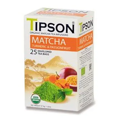 Tipson - bylinný čaj - BIO Matcha kurkuma & mučenka