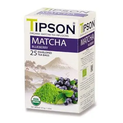 Tipson - bylinný čaj - BIO Matcha borůvka