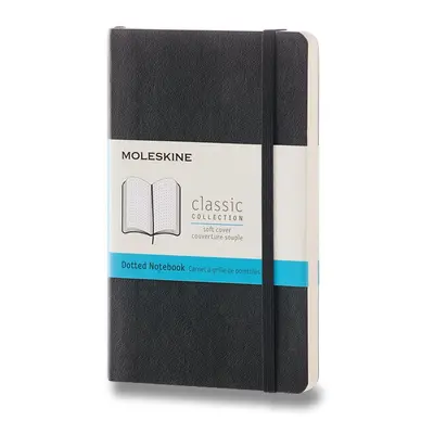 Zápisník Moleskine - měkké desky S, tečkovaný, černý