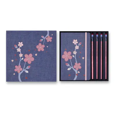 Sada Moleskine Sakura - zápisníky, grafitové tužky L, dárková sada