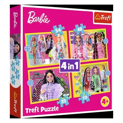 Puzzle Veselý svět Barbie/4v1 (35,48,54,