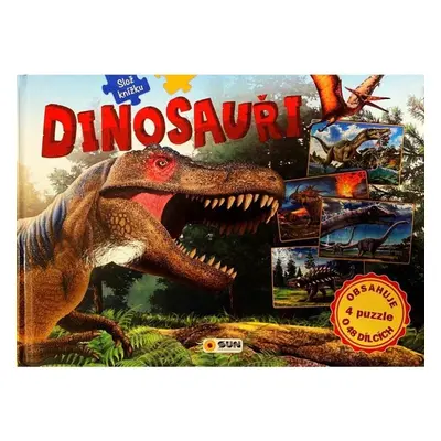 Dinosauři - Slož si knížku (4 puzzle o 48 dílcích)