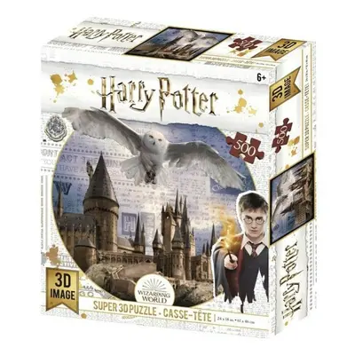 Puzzle 3D Harry Potter - Bradavice a Hedvika / 500 dílků - Kolektiv