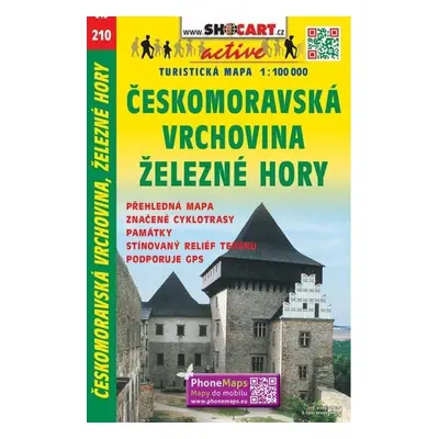 SC 210 Českomoravská vrchovina, Železné hory 1:100 000