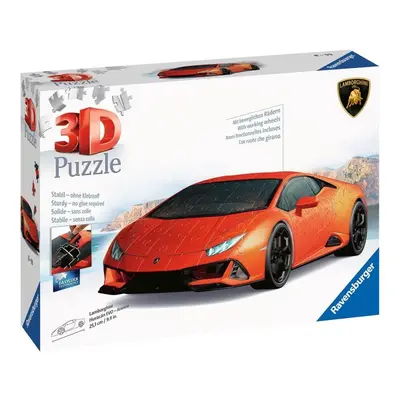 Ravensburger Puzzle 3D - Lamborghini Huracán Evo oranžové 108 dílků