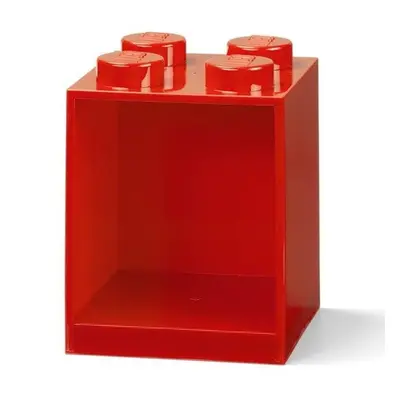 Police nástěnná LEGO Brick 4 - červená