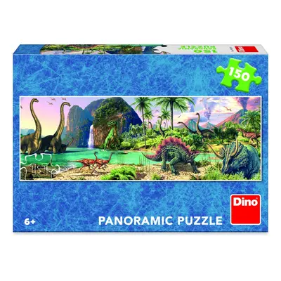 Puzzle Dinosauři u jezera 150 dílků panoramic - Dino