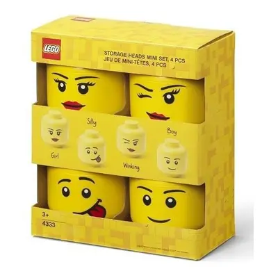 LEGO úložná hlava (mini) - sada 4 ks