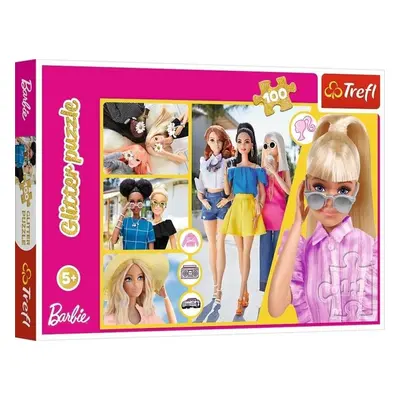 Puzzle Barbie/100 dílků, třpytivé