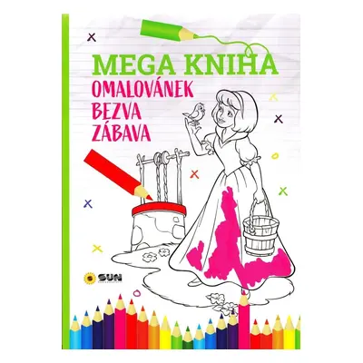 Mega kniha omalovánek - Pink bezva zábava