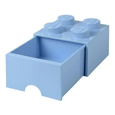 Úložný box LEGO s šuplíkem 4 - světle modrý