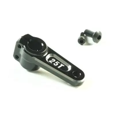 SWORKz Uni-Design 2-pojistná hlíníková černá servo jednoramená páka, 25 zubů, 1 ks. Serva IQ models