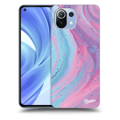 Silikonový černý obal pro Xiaomi Mi - Pink liquid