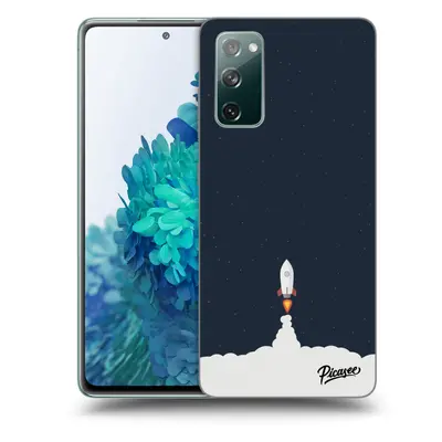 Silikonový černý obal pro Samsung Galaxy S20 FE - Astronaut