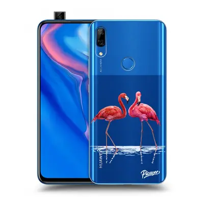 Silikonový průhledný obal pro Huawei P Smart Z - Flamingos pár