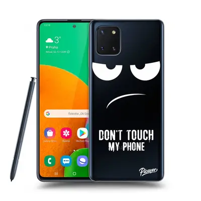 Silikonový průhledný obal pro Samsung Galaxy Note Lite N770F - Nešahej mi na telefon