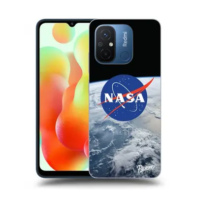 Silikonový černý obal pro Xiaomi Redmi 12C - Nasa Earth