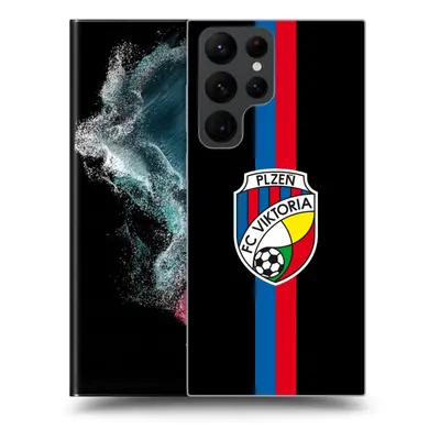 Silikonový černý obal pro Samsung Galaxy S23 Ultra 5G - FC Viktoria Plzeň H