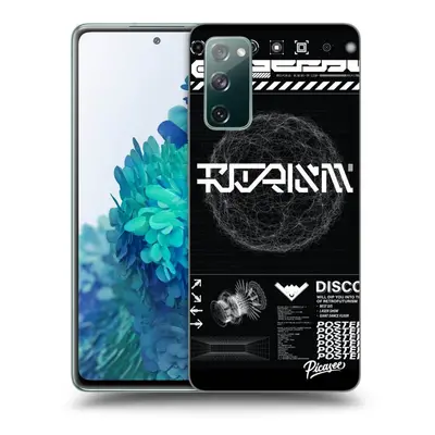 Silikonový průhledný obal pro Samsung Galaxy S20 FE - BLACK DISCO