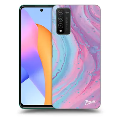 Silikonový černý obal pro Honor 10X Lite - Pink liquid