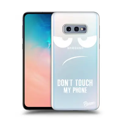 Silikonový průhledný obal pro Samsung Galaxy S10e G970 - Nešahej mi na telefon