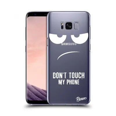 Silikonový průhledný obal pro Samsung Galaxy S8 G950F - Nešahej mi na telefon