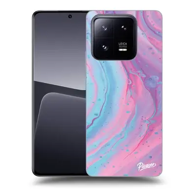 Silikonový černý obal pro Xiaomi Pro - Pink liquid