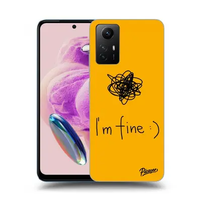 Silikonový černý obal pro Xiaomi Redmi Note 12S - I am fine