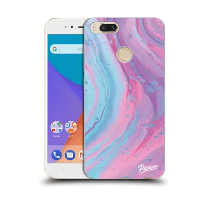 Silikonový průhledný obal pro Xiaomi Mi A1 Global - Pink liquid