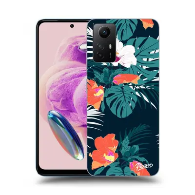 Silikonový průhledný obal pro Xiaomi Redmi Note 12S - Monstera Color