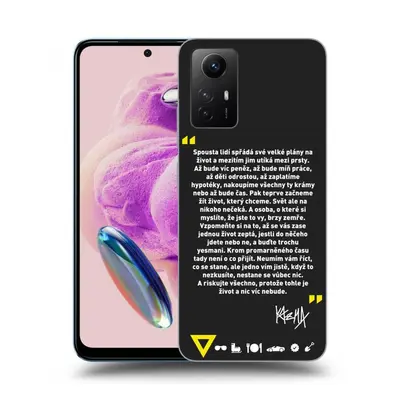 Silikonový černý obal pro Xiaomi Redmi Note 12S - Kazma - BUĎTE TROCHU YESMANI