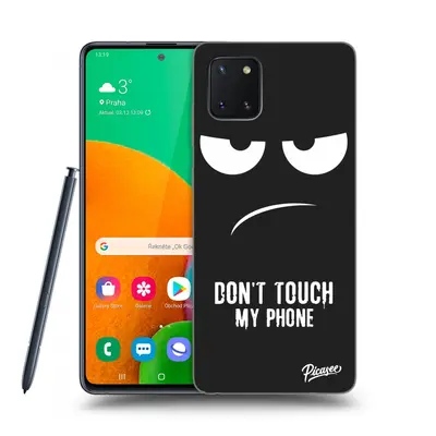 Silikonový černý obal pro Samsung Galaxy Note Lite N770F - Nešahej mi na telefon