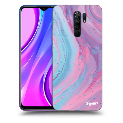 Silikonový černý obal pro Xiaomi Redmi - Pink liquid