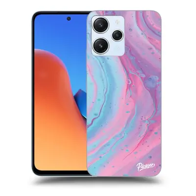 Silikonový černý obal pro Xiaomi Redmi 5G - Pink liquid