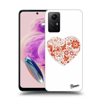 Silikonový černý obal pro Xiaomi Redmi Note 12S - Velké srdce