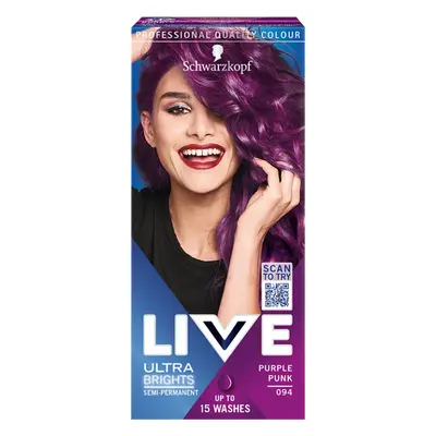 Schwarzkopf Live Ultra Brights barva na vlasy Rebelská fialová