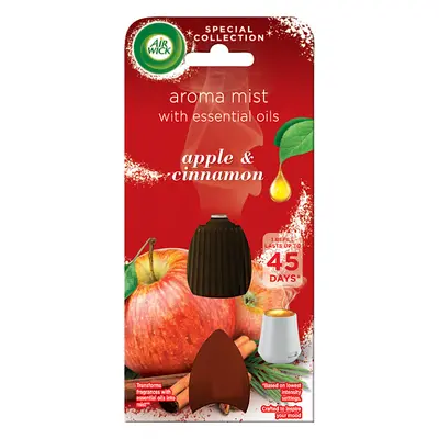 Air Wick náplň pro aroma difuzér - Hřejivá vůně skořice a jablka 20ml