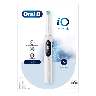 Oral-B iO 6N Bílý Elektrický Zubní Kartáček