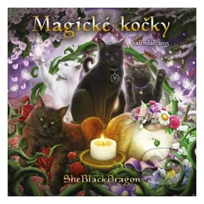 Kalendář Magické kočky - nástěnný - SheBlackDragon