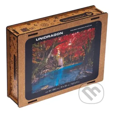 Erawan vodopád (Unidragon drevené puzzle) - puzzle z kategorie Přírodní scenérie