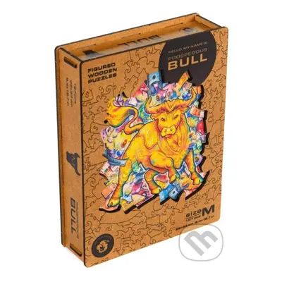 Býk (Unidragon drevené puzzle) - puzzle z kategorie Zvířata