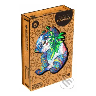 Panda (Unidragon drevené puzzle) - puzzle z kategorie Zvířata