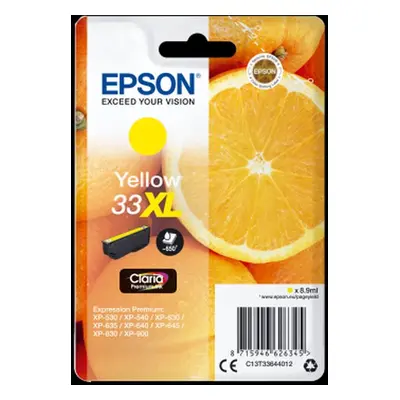 Epson T33644012, T33XL žlutá (yellow) originální cartridge