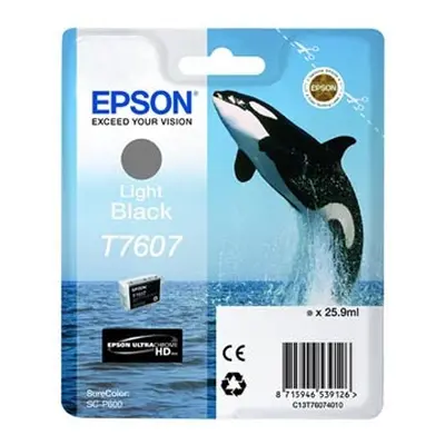 Epson T7607 T76074010 světle černá (light black) originální cartridge