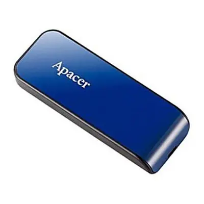 Apacer USB flash disk, USB 2.0, 32GB, AH334, modrý, AP32GAH334U-1, USB A, s výsuvným konektorem