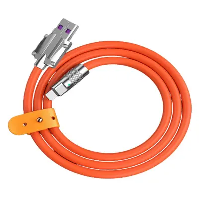 Odolný kabel Lightning - USB 2.0 1m - oranžový