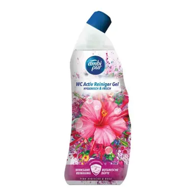 Ambi Pur WC Aktivní hygienický čisticí gel s vůní růžového ibišku a růží 750ml